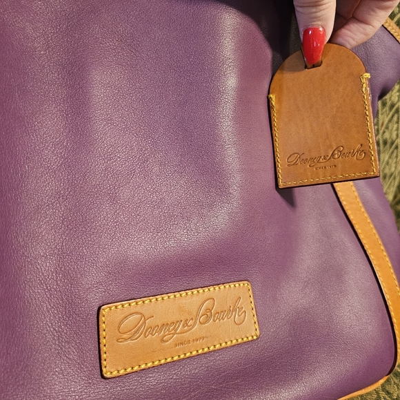 DOONEY & Bourke purple plum leather large tote - Picture 2 of 12